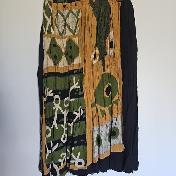 Vintage Large Katkus 100% Rayon Skirt & Top NWT - Picture 6 of 8